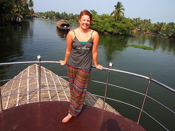 Intia, Kerala, Alleppey, Houseboat