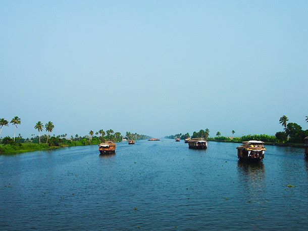 Intia, Kerala, Alleppey, Houseboat